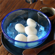 黒みつ白玉寒天