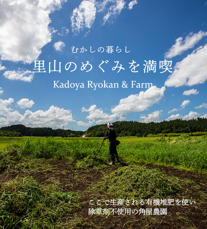 ނ̕炵@R̂߂݂𖞋i@p_@Kadoya Ryokan & Farm