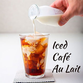 やすだ牛乳のアイスカフェオレ