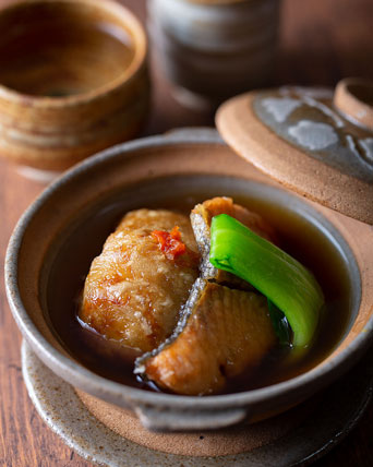 唐芋と鮭のあんかけ