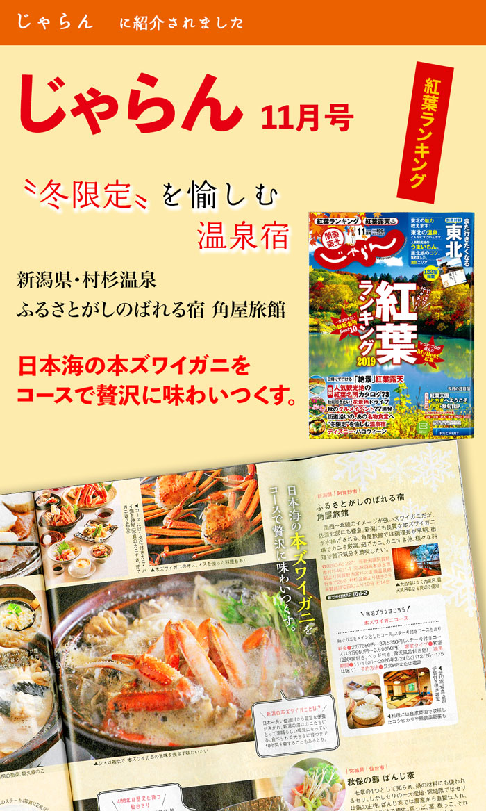 じゃらん2019年11月号